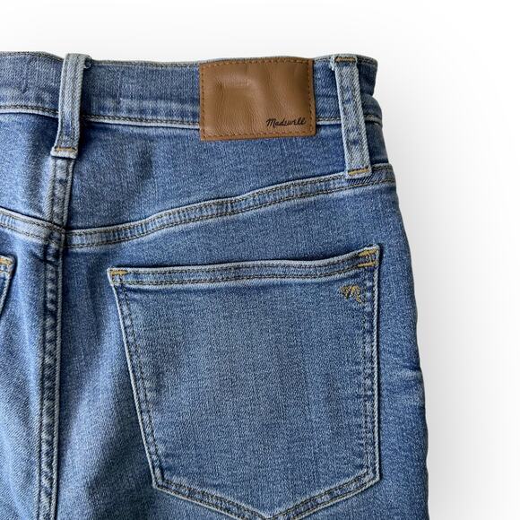 Madewell 9" Mid-Rise Skinny Crop Jean Button Front 27 Medium Wash Tencel AJ173 - Picture 11 of 13
